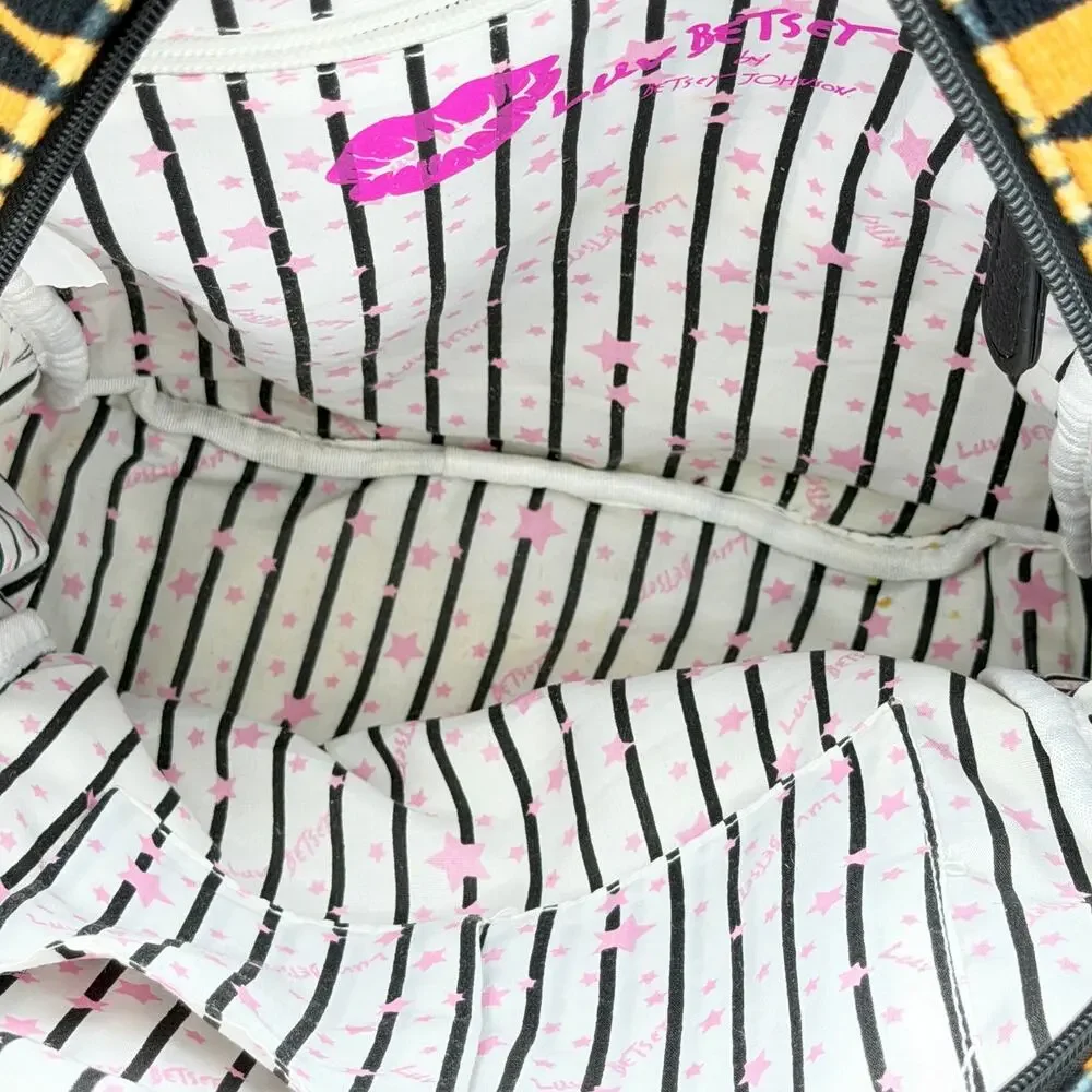 Luv Betsey Betsey Johnson Plush Tiger Face Backpack Rhinestone Ears
